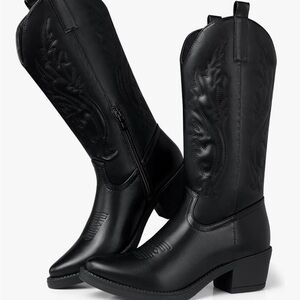 Black Western-Style Women's Boots